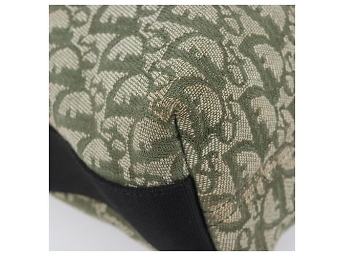 Christian Dior Trotter Canvas Shoulder Bag Green Silver - vista 18