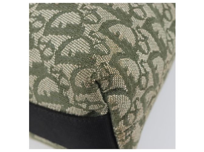 Christian Dior Trotter Canvas Shoulder Bag Green Silver - vista 20
