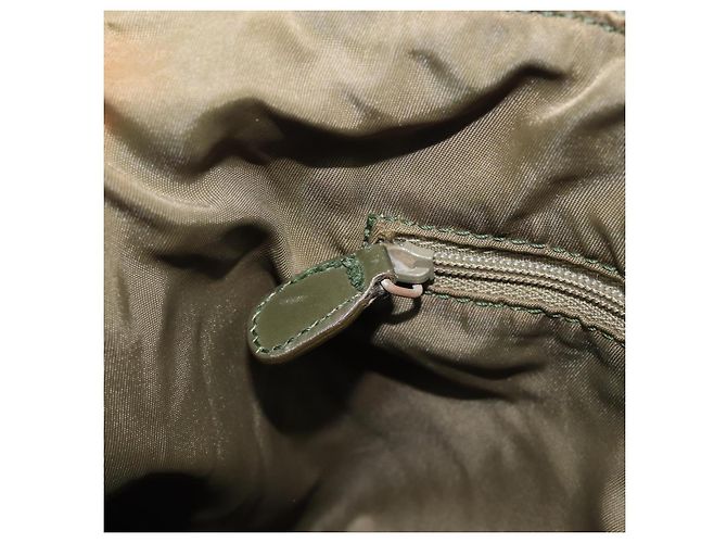 Christian Dior Trotter Canvas Shoulder Bag Green Silver - vista 25