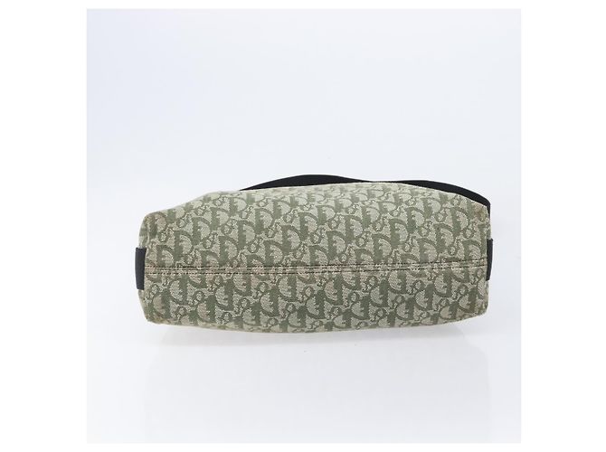 Christian Dior Trotter Canvas Shoulder Bag Green Silver - vista 5