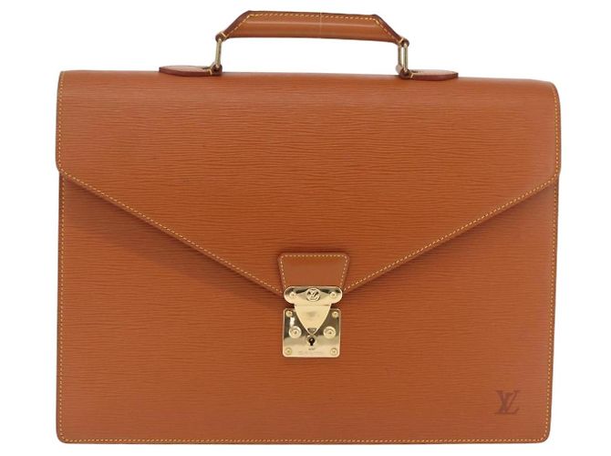 LOUIS VUITTON Epi Serviette Conseiller Briefcase Zipangu Gold M54428 - vista 13