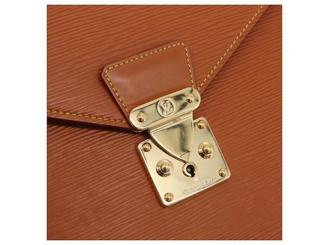 LOUIS VUITTON Epi Serviette Conseiller Briefcase Zipangu Gold M54428 - vista 20