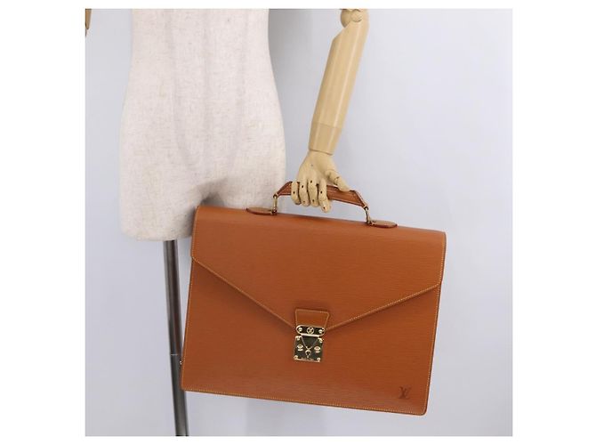 LOUIS VUITTON Epi Serviette Conseiller Briefcase Zipangu Gold M54428 - vista 28