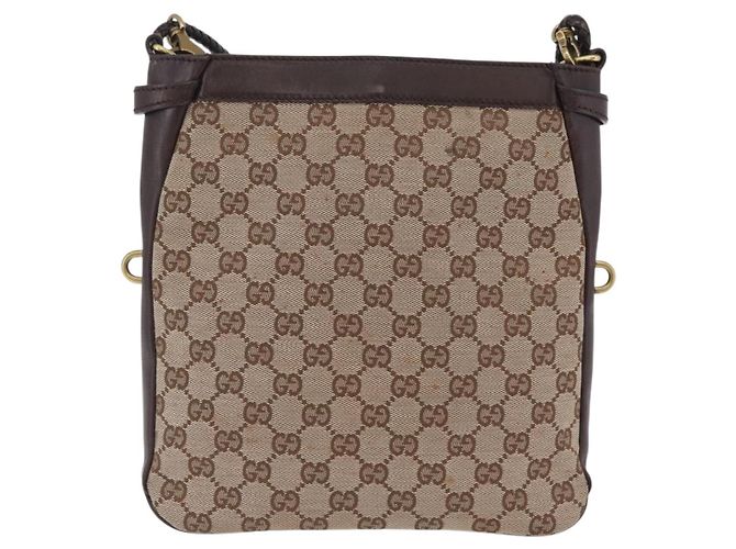 GUCCI GG Canvas Shoulder Bag Beige Gold 109106 - vista 13
