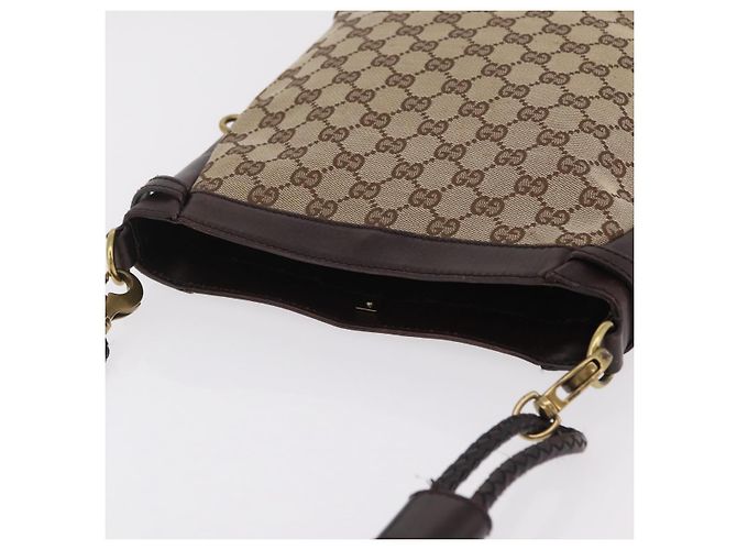GUCCI GG Canvas Shoulder Bag Beige Gold 109106 - vista 14
