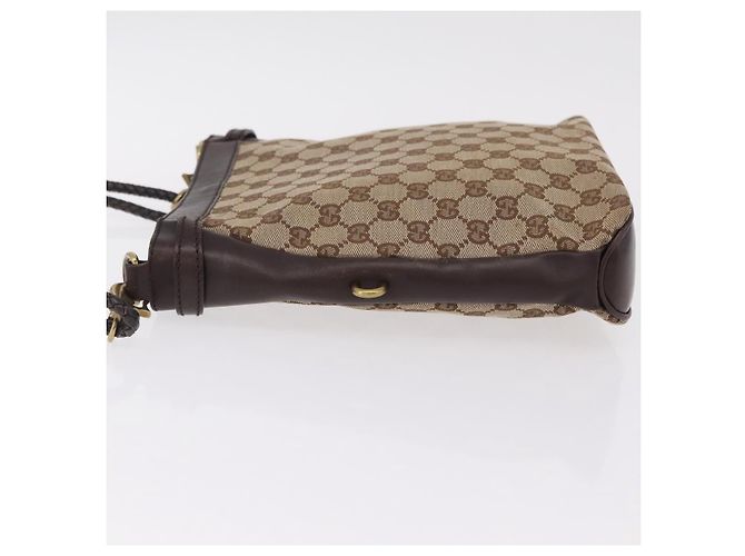 GUCCI GG Canvas Shoulder Bag Beige Gold 109106 - vista 6