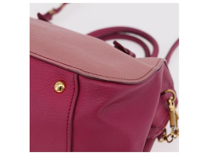 Miu Miu Hand Bag Leather 2way Pink Gold - vista 20