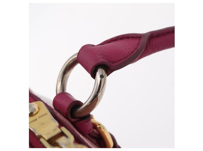 Miu Miu Hand Bag Leather 2way Pink Gold - vista 26
