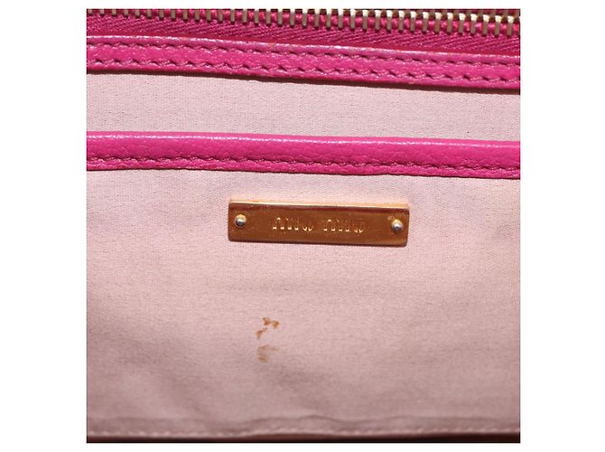 Miu Miu Hand Bag Leather 2way Pink Gold - vista 27