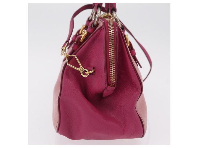 Miu Miu Hand Bag Leather 2way Pink Gold - vista 3