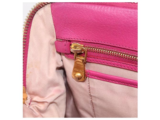 Miu Miu Hand Bag Leather 2way Pink Gold - vista 31