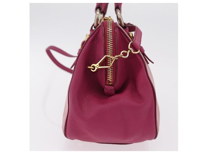 Miu Miu Hand Bag Leather 2way Pink Gold - vista 4