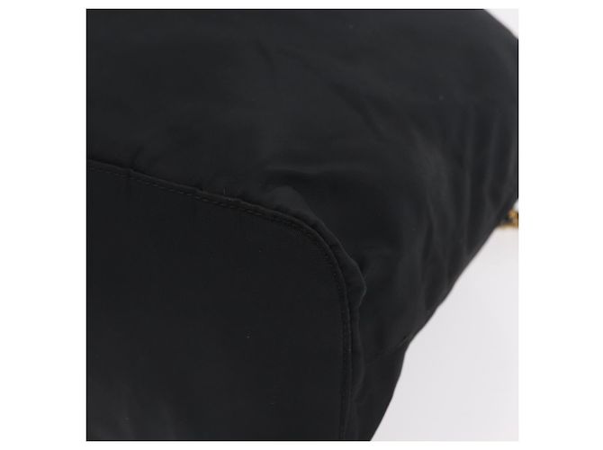 PRADA Backpack Nylon Black Gold - vista 17