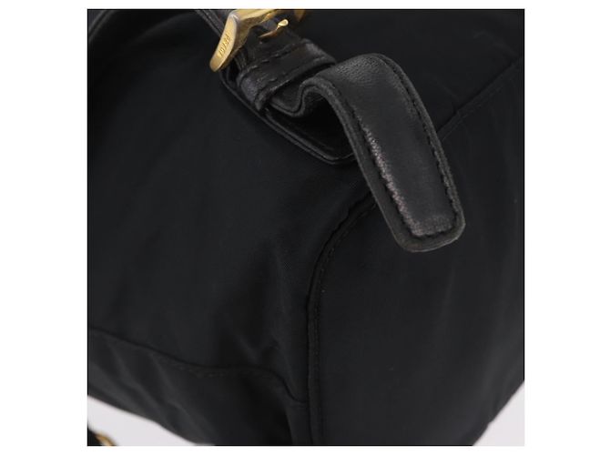 PRADA Backpack Nylon Black Gold - vista 18