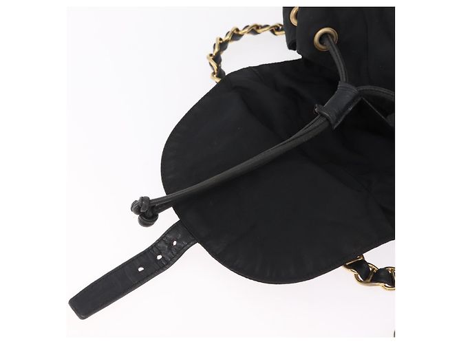 PRADA Backpack Nylon Black Gold - vista 22
