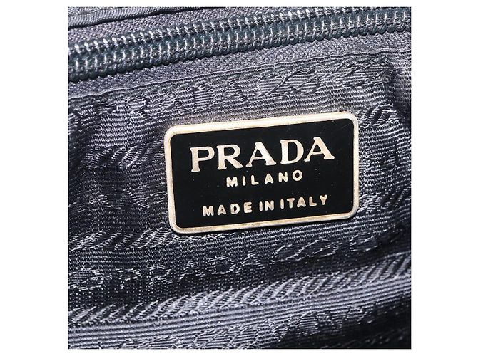 PRADA Backpack Nylon Black Gold - vista 24