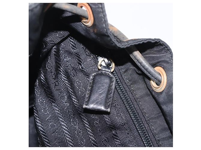 PRADA Backpack Nylon Black Gold - vista 27