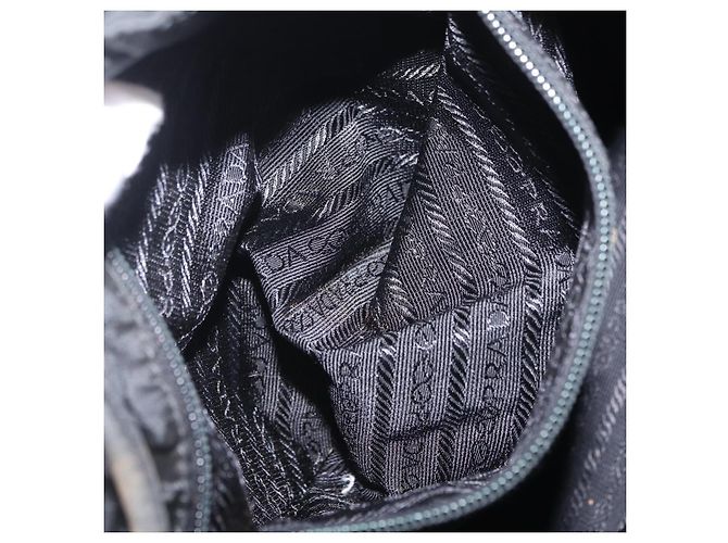 PRADA Backpack Nylon Black Gold - vista 28