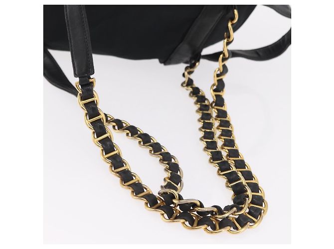 PRADA Backpack Nylon Black Gold - vista 8