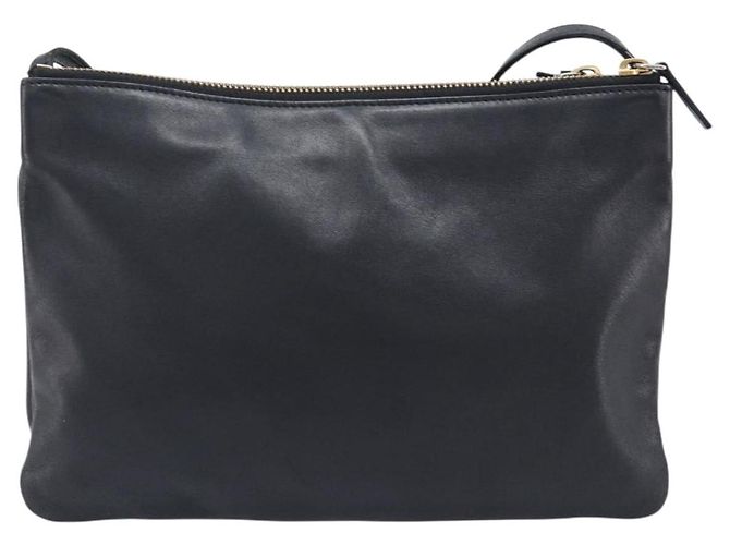 Céline CELINE Trio Shoulder Bag Leather Black Gold - vista 2