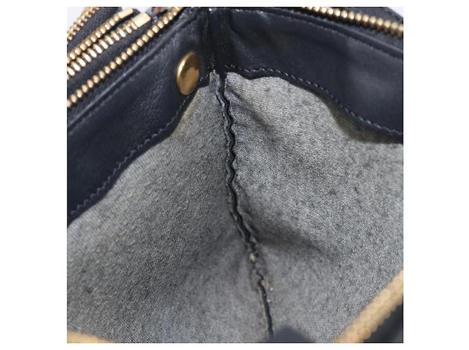 Céline CELINE Trio Shoulder Bag Leather Black Gold - vista 22