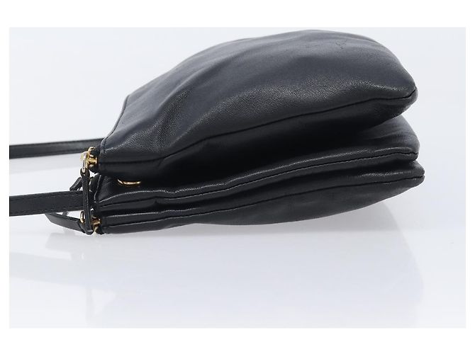 Céline CELINE Trio Shoulder Bag Leather Black Gold - vista 4