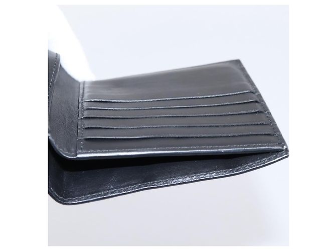 Bottega Veneta Padded Compact Wallet Leather Black Gold Tone - vista 18