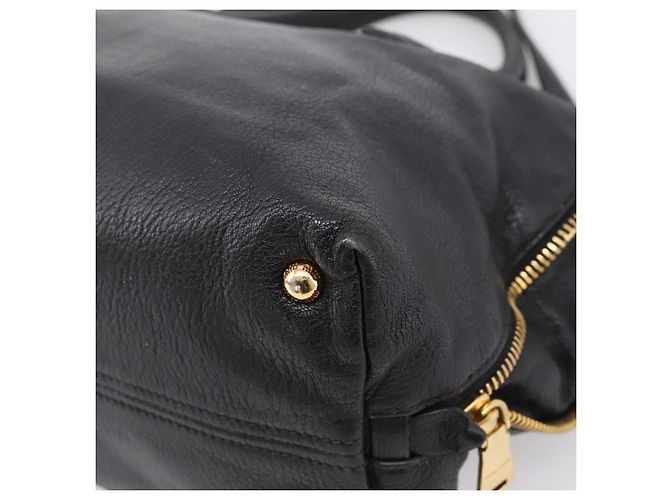 Miu Miu Hand Bag Leather 2way Black Gold - vista 10