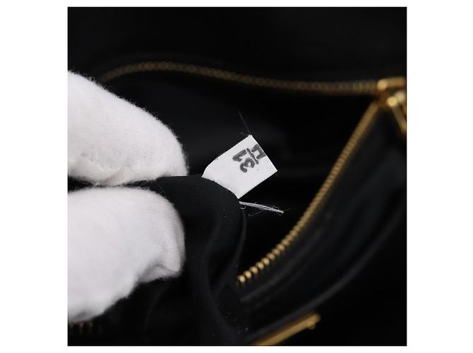 Miu Miu Hand Bag Leather 2way Black Gold - vista 12