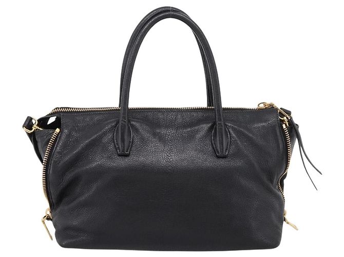 Miu Miu Hand Bag Leather 2way Black Gold - vista 2