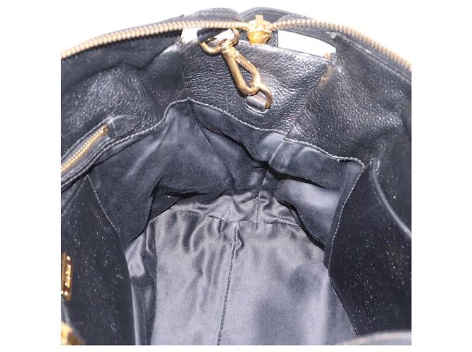 Miu Miu Hand Bag Leather 2way Black Gold - vista 23