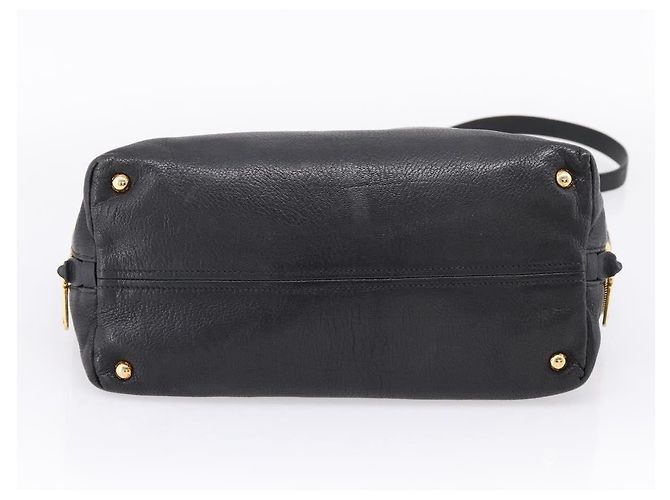 Miu Miu Hand Bag Leather 2way Black Gold - vista 5