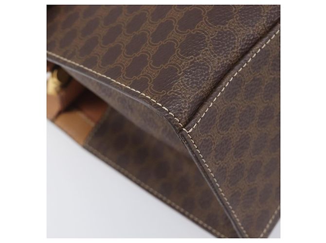 Céline CELINE Macadam Hand Bag PVC Brown Gold Tone - vista 14