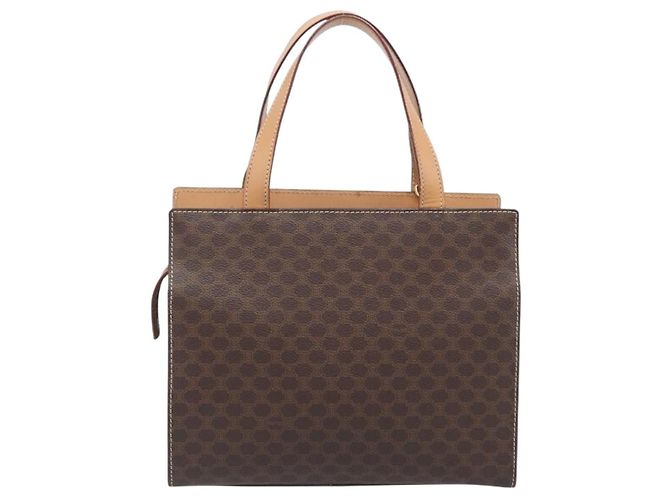 Céline CELINE Macadam Hand Bag PVC Brown Gold Tone - vista 2