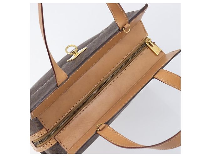 Céline CELINE Macadam Hand Bag PVC Brown Gold Tone - vista 6