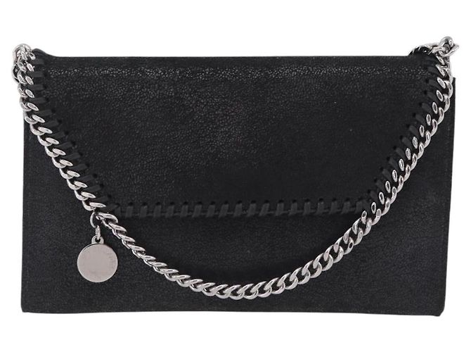 Stella Mc Cartney Stella McCartney Chain Falabella Bag polyester Black Silver - vista 13