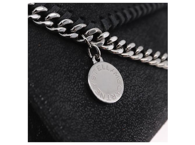 Stella Mc Cartney Stella McCartney Chain Falabella Bag polyester Black Silver - vista 18