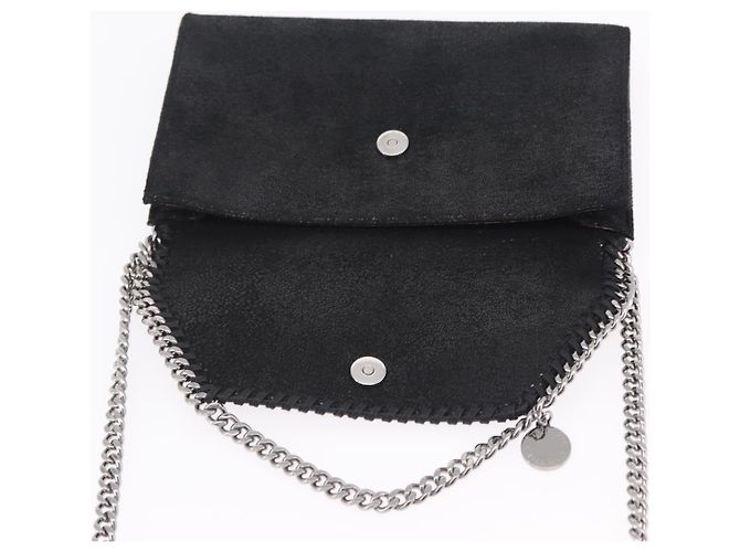 Stella Mc Cartney Stella McCartney Chain Falabella Bag polyester Black Silver - vista 19
