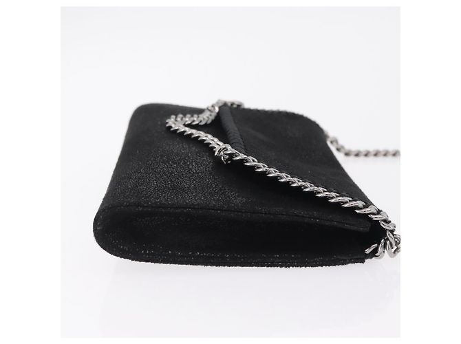 Stella Mc Cartney Stella McCartney Chain Falabella Bag polyester Black Silver - vista 3