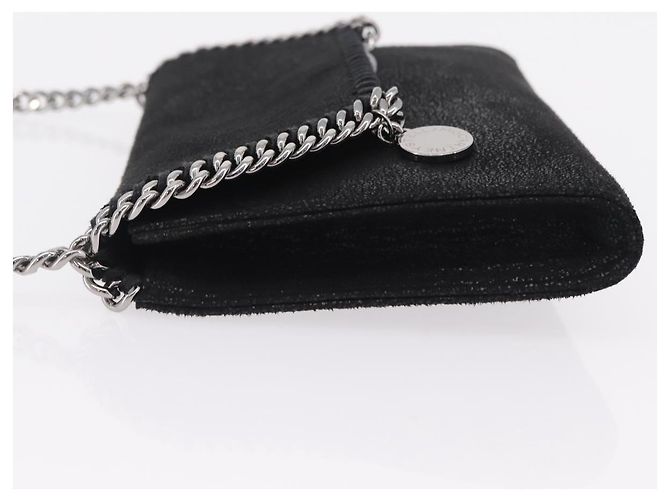 Stella Mc Cartney Stella McCartney Chain Falabella Bag polyester Black Silver - vista 4