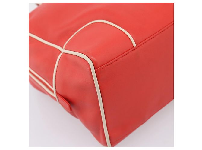 LOEWE Hand Bag Leather Red Silver - vista 14