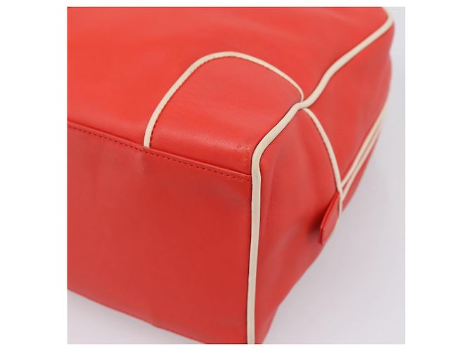LOEWE Hand Bag Leather Red Silver - vista 15