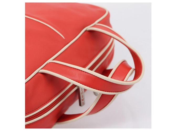 LOEWE Hand Bag Leather Red Silver - vista 7