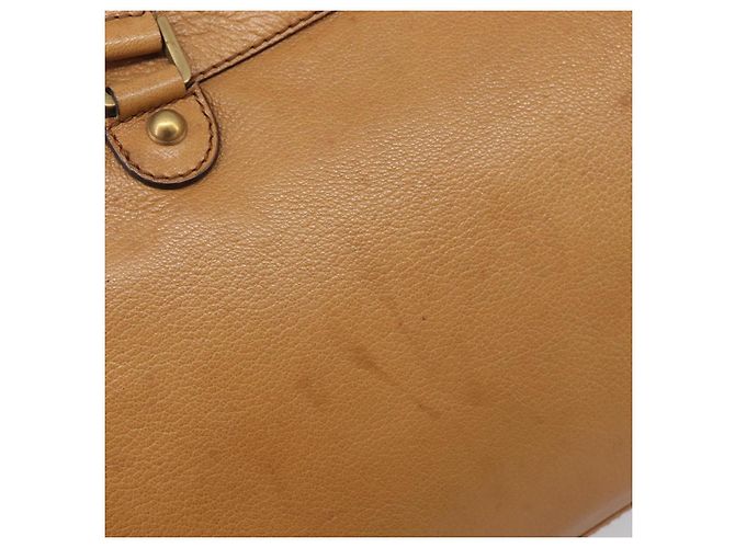 GUCCI Interlocking Hand Bag Leather Brown Gold 121551 - vista 10