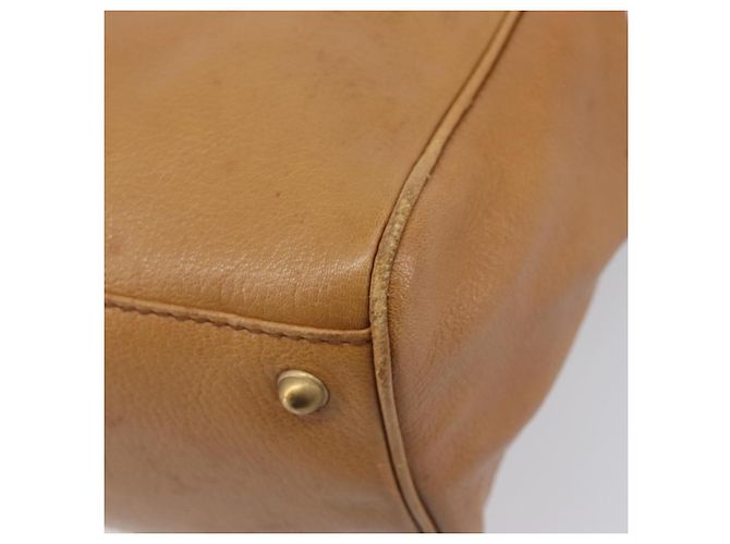 GUCCI Interlocking Hand Bag Leather Brown Gold 121551 - vista 16