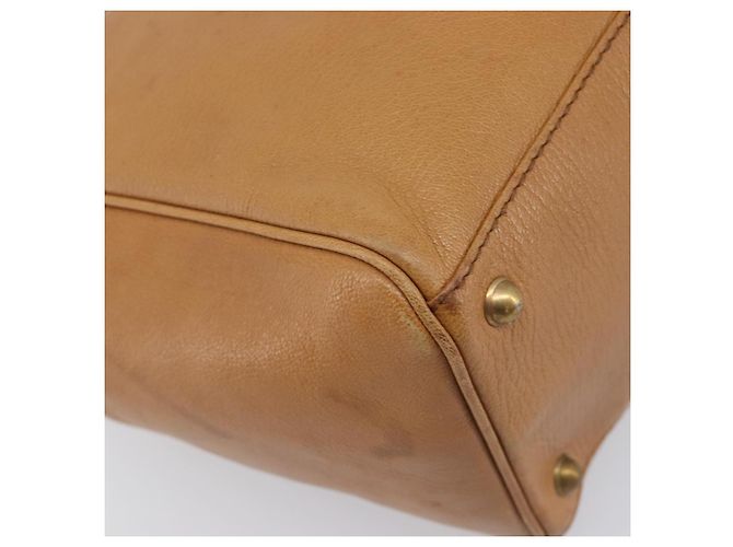 GUCCI Interlocking Hand Bag Leather Brown Gold 121551 - vista 17