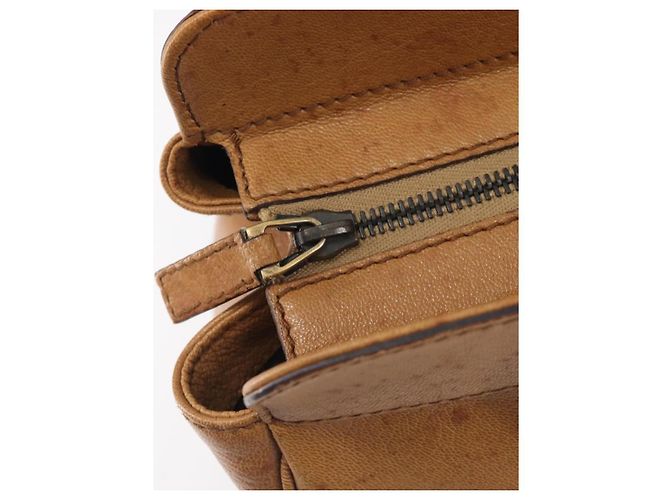 GUCCI Interlocking Hand Bag Leather Brown Gold 121551 - vista 20