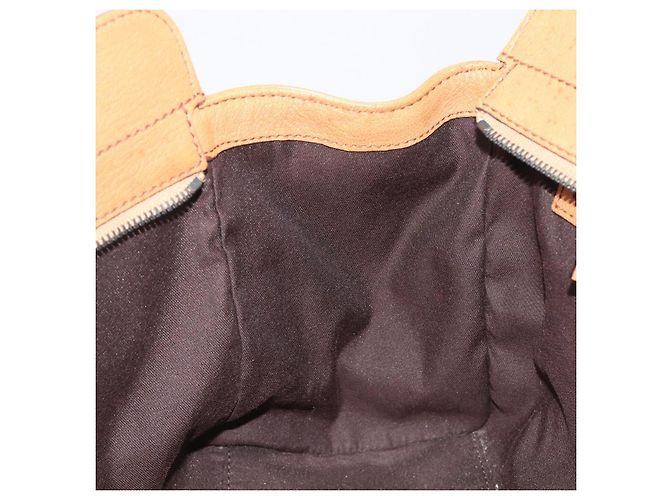 GUCCI Interlocking Hand Bag Leather Brown Gold 121551 - vista 23
