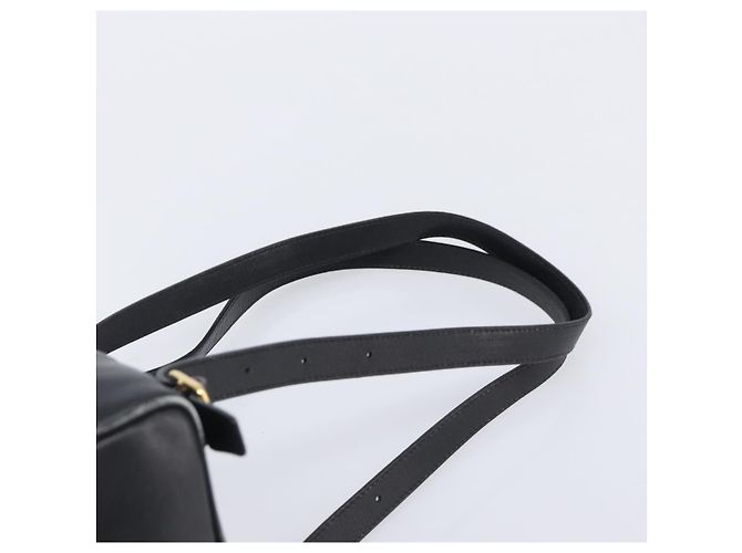 GUCCI Bamboo Backpack Leather Black Gold Tone 003 2034 0030 - vista 15