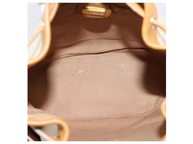 GUCCI Micro GG Supreme Shoulder Bag PVC White Gold - vista 11
